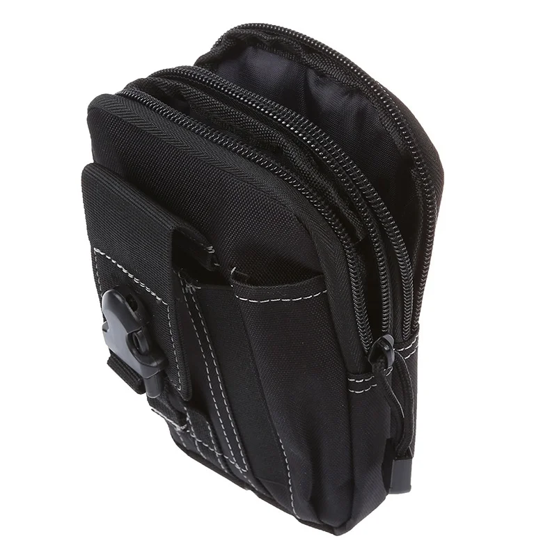 Молл поясные сумки Мужская Спортивная повседневная сумка-пояс кошелек для мобильного телефона чехол для телефона черный