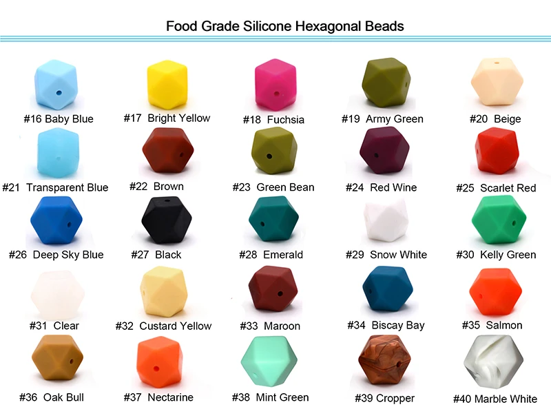 silicone hexagon beads-2