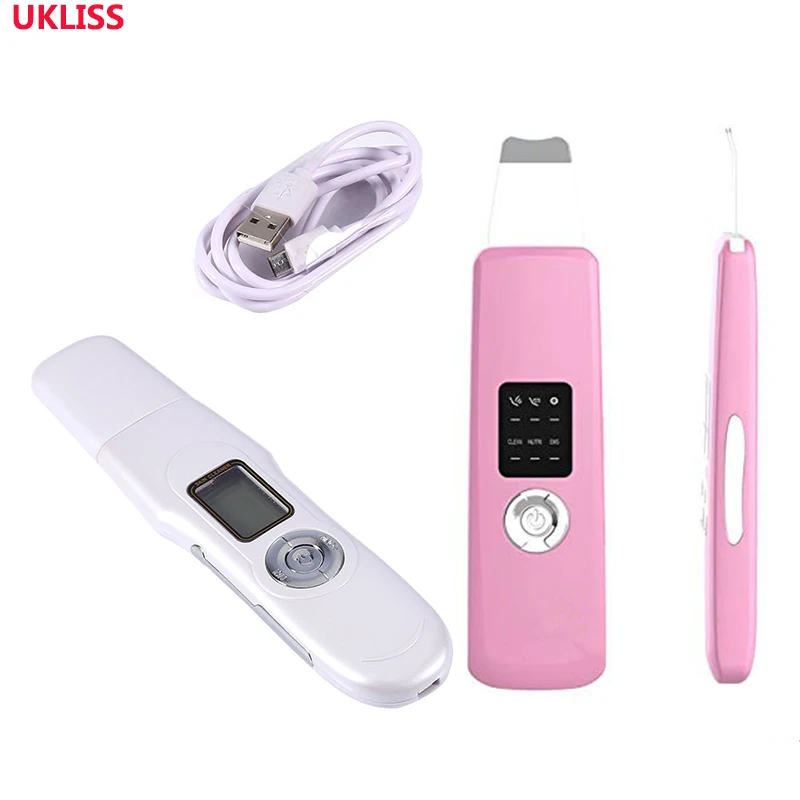 

Electric Skin Ultrasonic Scrubber Professional Facial Skin Cleansing Brush Blackhead Remover Magic Face Pores Cutin Peeling Tool