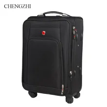 CHENGZH2" 24" 2" дюймов Для мужчин Бизнес Оксфордский багаж дорожные сумки на колесиках на колесах путешествия Чемодан чемодан