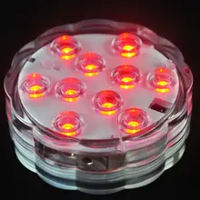 1Piece/Lot Remote Controlled LED Submersible Candle Light Portable for Under Vase Decoration