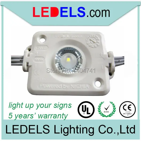 

Module led lights 24V,1.2W 100 lm/Watt 160 UL listed led backlit modules for sign box