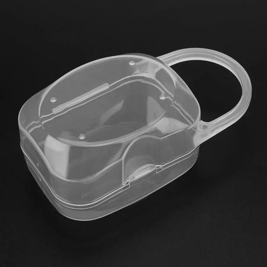 

Baby Infant Pacifier Storage Box Transparent PP Pacifier Soothing Nipple Case Holder Dust-proof Storage Box
