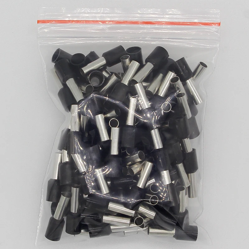 E4009 Tube insulating terminals 4MM2 100PCS/Pack Cable Wire Connector Insulated Insulating Crimp Terminal Connector E- images - 6