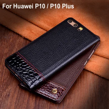 

Genuine Leather Case cover For Huawei P10 / P10 Plus case back case cover For Huawei P 10 Plus back Leather cover Shell