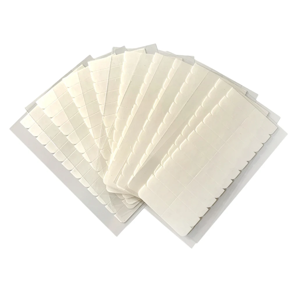 120 Pieces Pre-Cut Hair Extension Adhesive Tape Tabs Double Sided Extension Tapes for Replacement