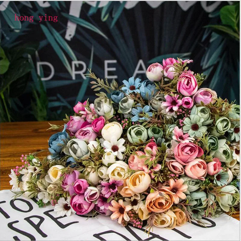10 bunch of flower wedding decoration artificial flowers silk flower