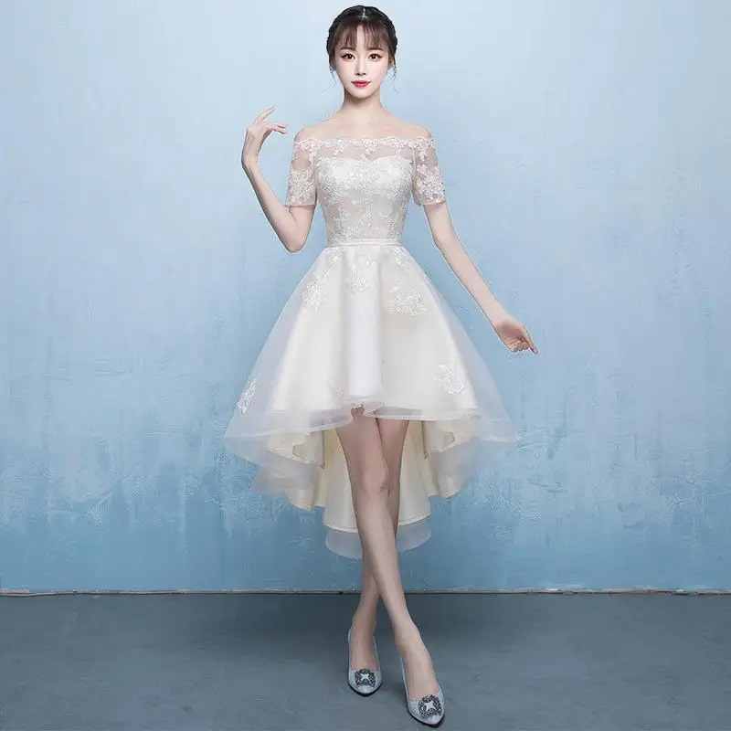 Сексуальное с открытыми плечами женское Улучшенный чёнсам благородное свадебное платье подружки невесты обтягивающее летнее платье Элегантное кружевное Qipao большой размер 3XL - Цвет: Style 4