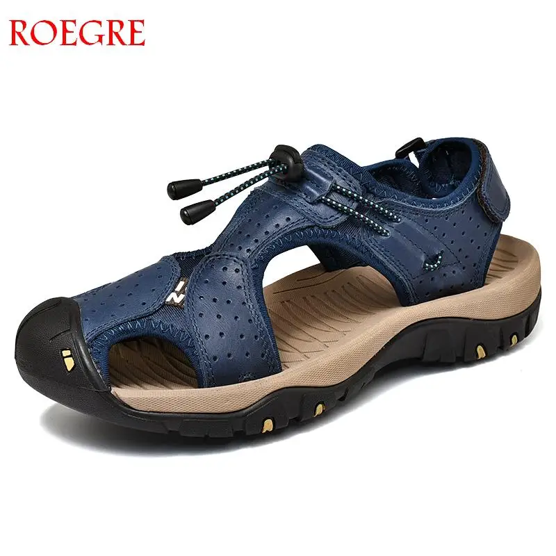 New Casual Men Soft Sandals Comfortable Summer Genuine Leather Roman Outdoor Beach Big Size 38 46 huismerk kopen in de aanbieding New Casual Men Soft Sandals Comfortable Summer Genuine Leather Roman Outdoor Beach Big Size 38 46 huismerk kopen in de aanbieding