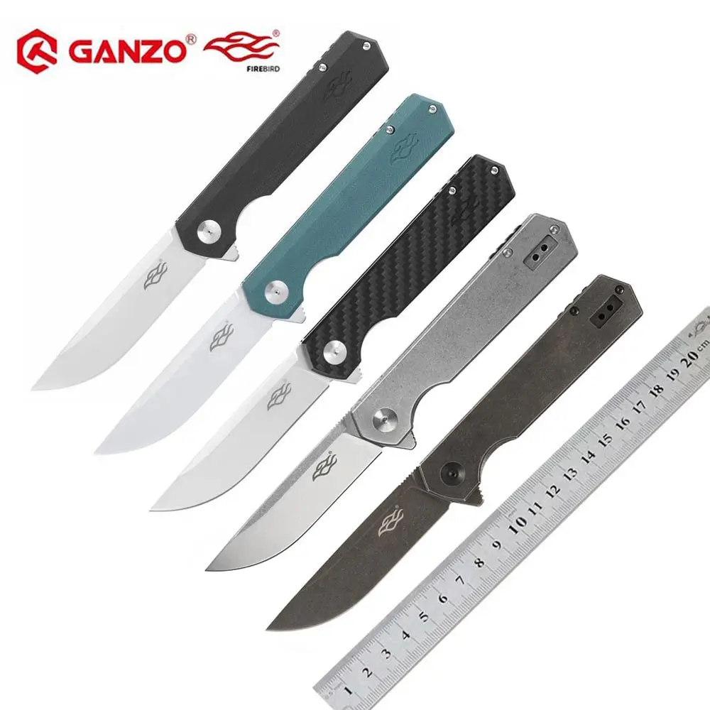 

60HRC Ganzo Firebird FH11 FH12 FH13 knife D2 blade G10 Handle Folding knife Survival tool Pocket Knife tactical edc outdoor tool