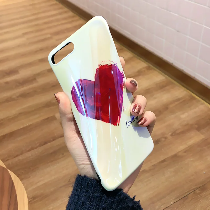 Soft-TPU-Phone-Case-for-iPhone-7-8-6-6s-Plus-Graffiti-simple--love-heartr-lovers-for-iPhone-X-Blue-light-Case-Cover-Conque (7)