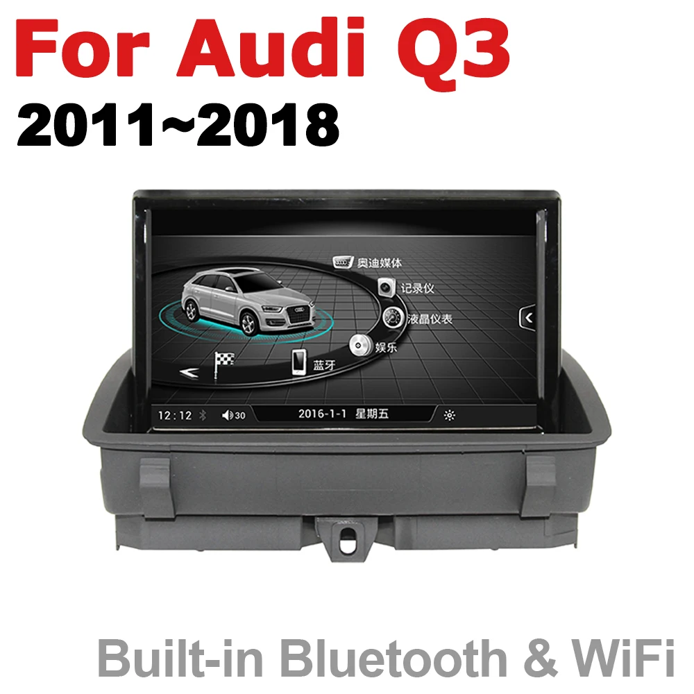 Excellent 8 inch Andrid 7.0 up Car Multimedia Player For Audi Q3 8V 2011~2018 MMI radio gps Navi Map WiFi original style Bletooth 5