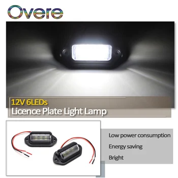 

Overe 1PC Car LED Number Plate Lamp License Plate Light Bulbs For Fiat Punto Volkswagen VW Polo Passat B7 B8 Golf 5 6 7 Tiguan