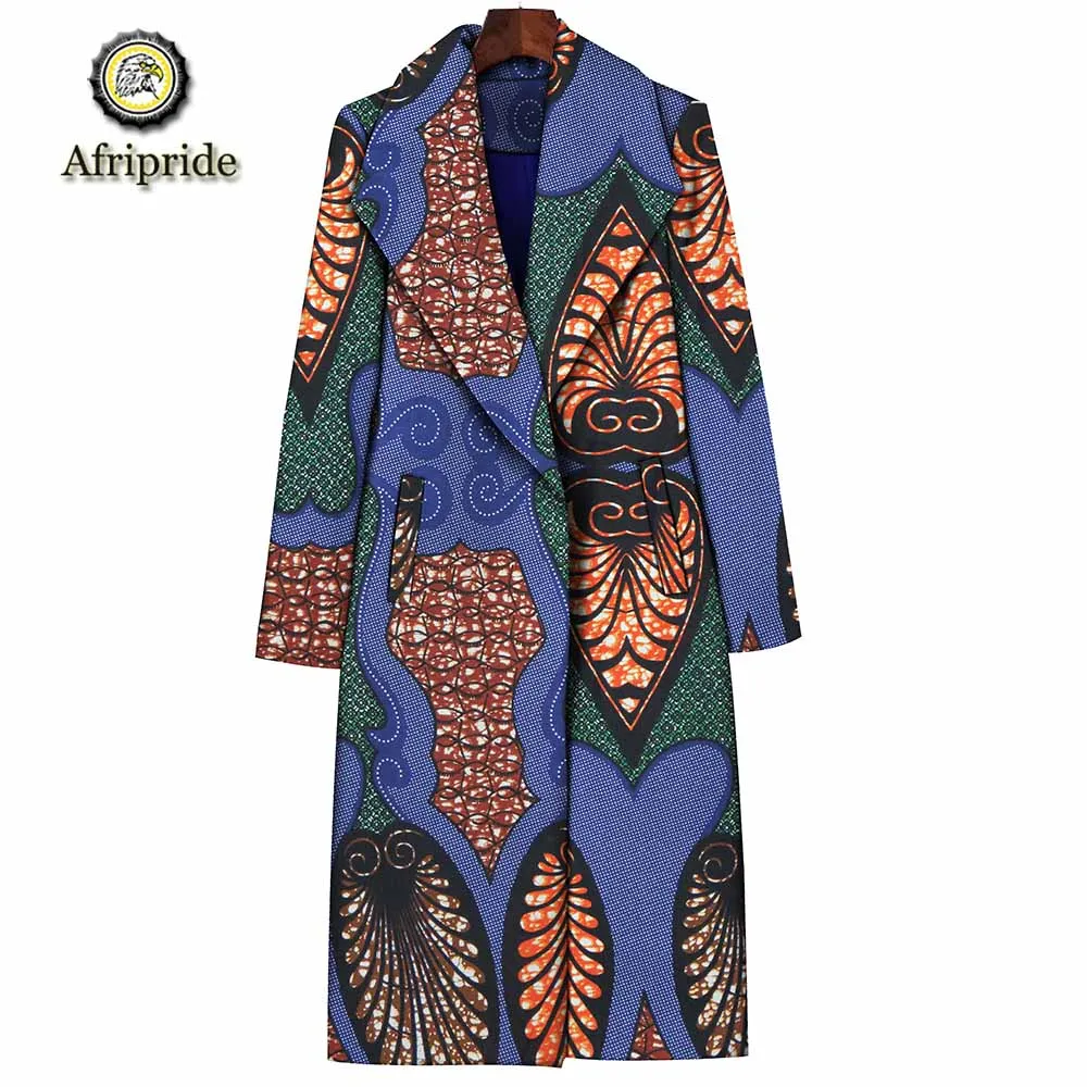 2019 african coats for women AFRIPRIDE pure cotton bazin riche ankara print coats private custom wax batik lining S1824016