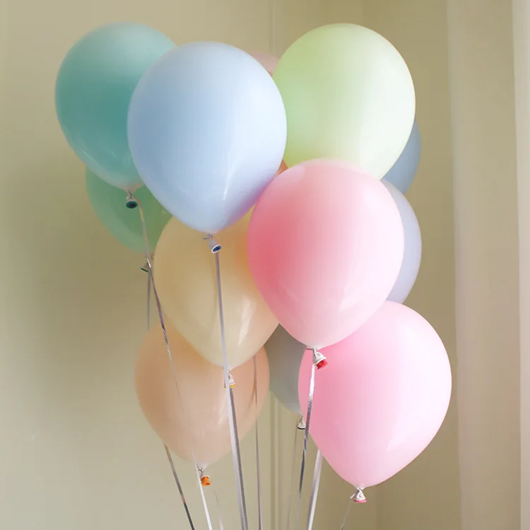 100 шт латексные воздушные шары Макарон разных цветов, яркие вечерние шары для свадьбы, вечеринки в честь детского дня рождения - Цвет: mix color