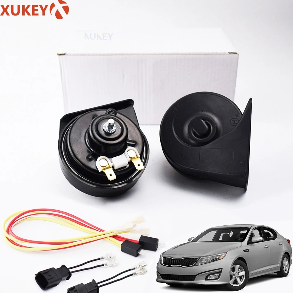 

Set Snail Horn 110-125db Loud Dual Pitch Waterproof Auto Horns For Kia Optima MS MG TF 2009 2010 2011 2012 2013 2014 2015