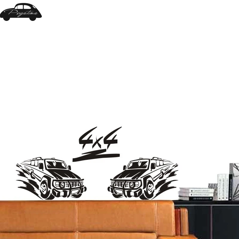 Автомобиль 4x4 внедорожный Гоночный флаг SUV сервис стикер автомобиля Наклейка