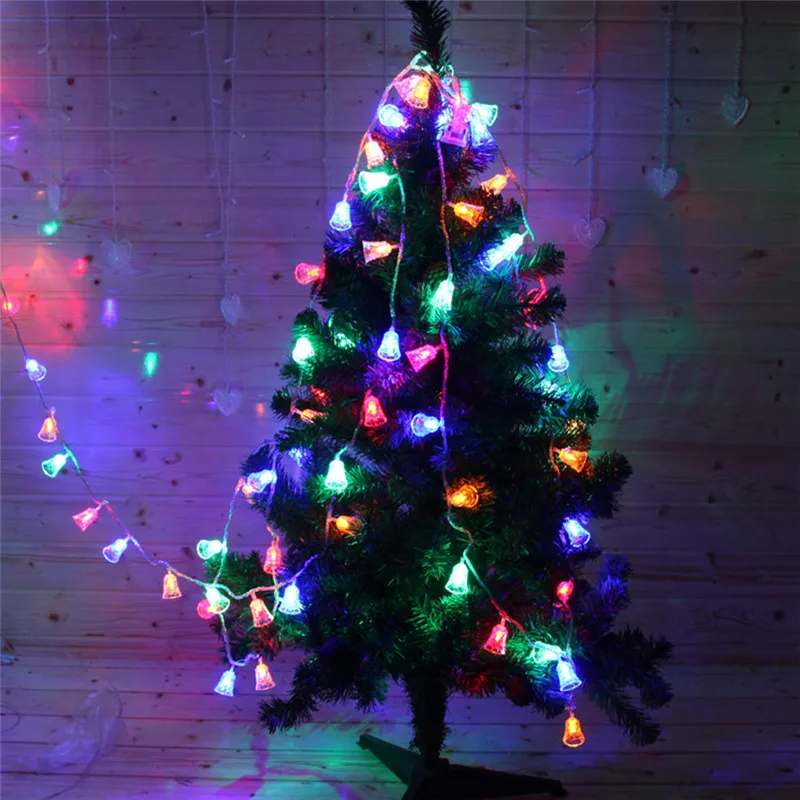 Solar Powered 1.2M 10LED Bell String Light Outdoor Party Garden DecorLights Set string lights outdoor 40JA1015