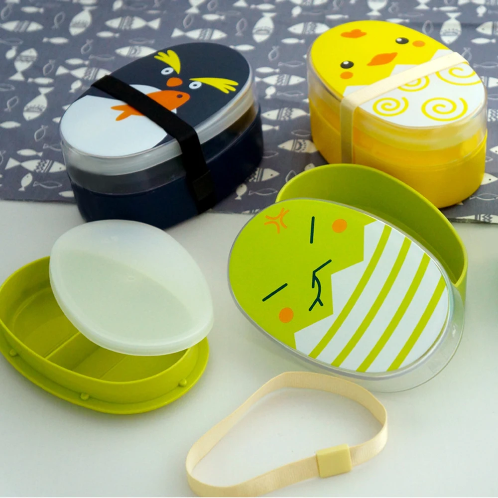 Healthy Material Lunch Box 1 Layer Bento Boxes Dinnerware Food Storage