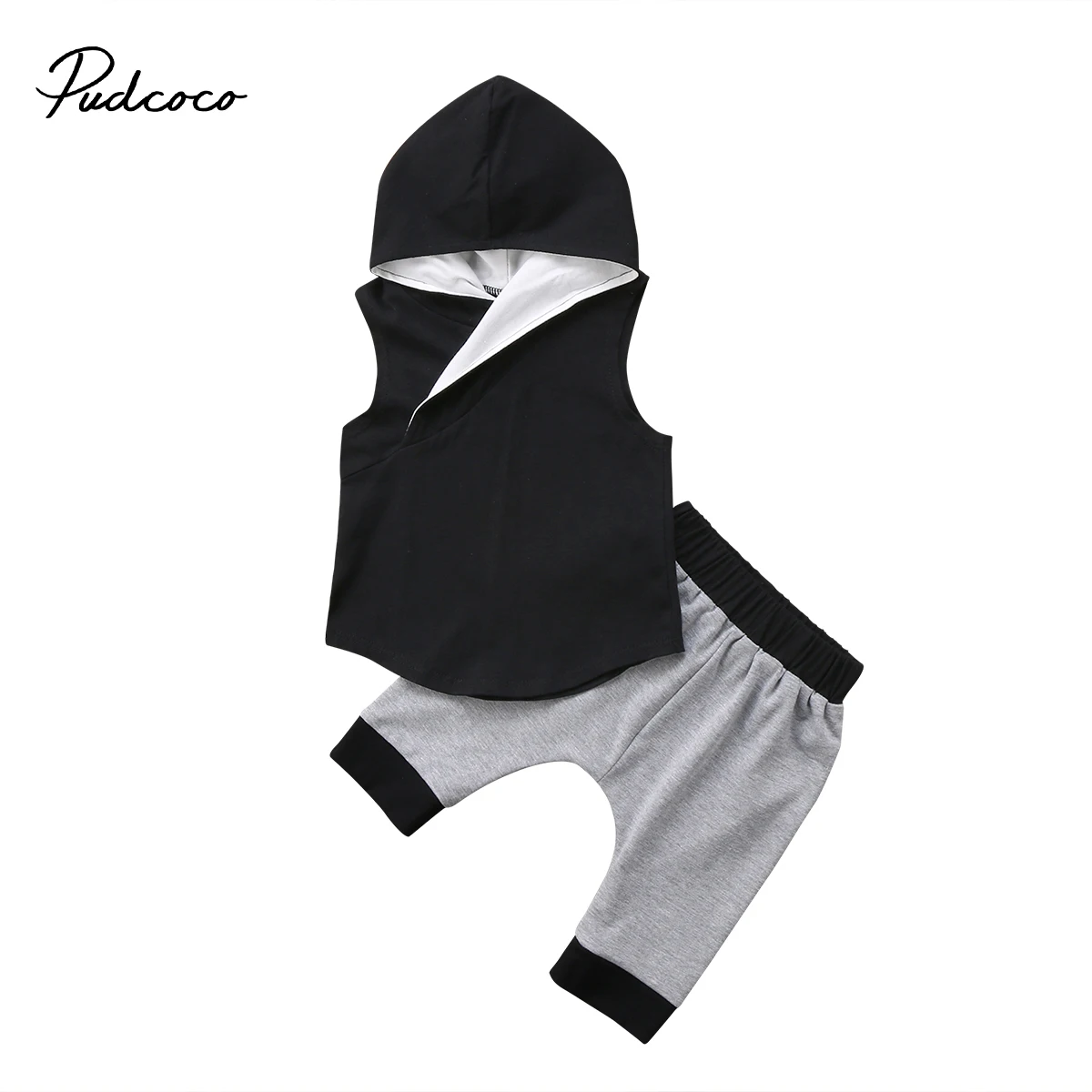2019 Brand New 2PCS Newborn Toddler Infant Baby Boys Girl Hooded Tops Pants 2Pcs Set Kid Outfits Children Summer Clothing 6M-5T | Детская