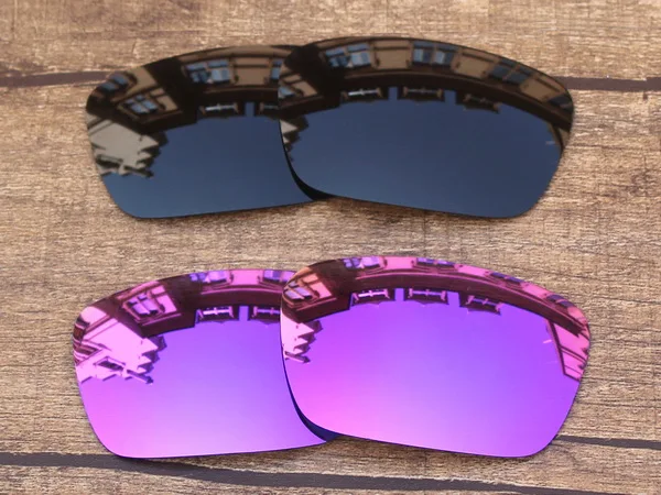 Black and Violet Vonxyz 20+ выбор цвета поляризованные Сменные линзы для-Оукли топливной рамы - Цвет линз: Black and Violet