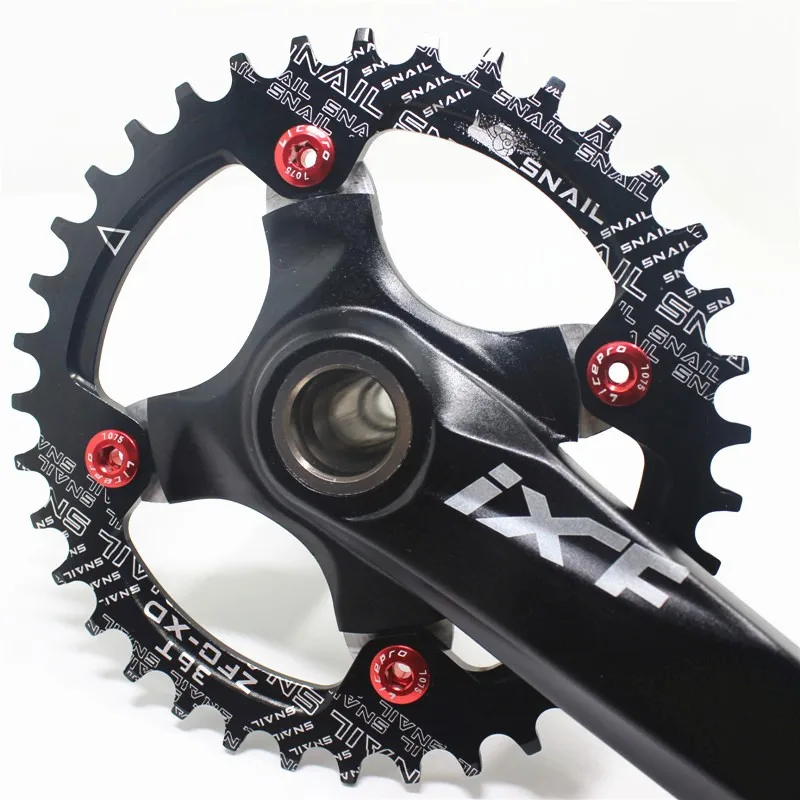 Mtb crankset алюминиевый ЧПУ 32/34/36 т узкий широкий Звезду для велосипедов crankset с кареткой