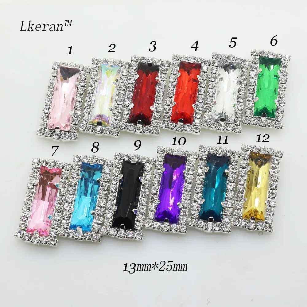 LKERAN 10PCS Free shipping 26mm*12mm large Rectangular acrylic crystal rhinestone buttons flatback embellishment can mix colors|crystal rhinestone button|rhinestone buttonsbutton flatback - AliExpress