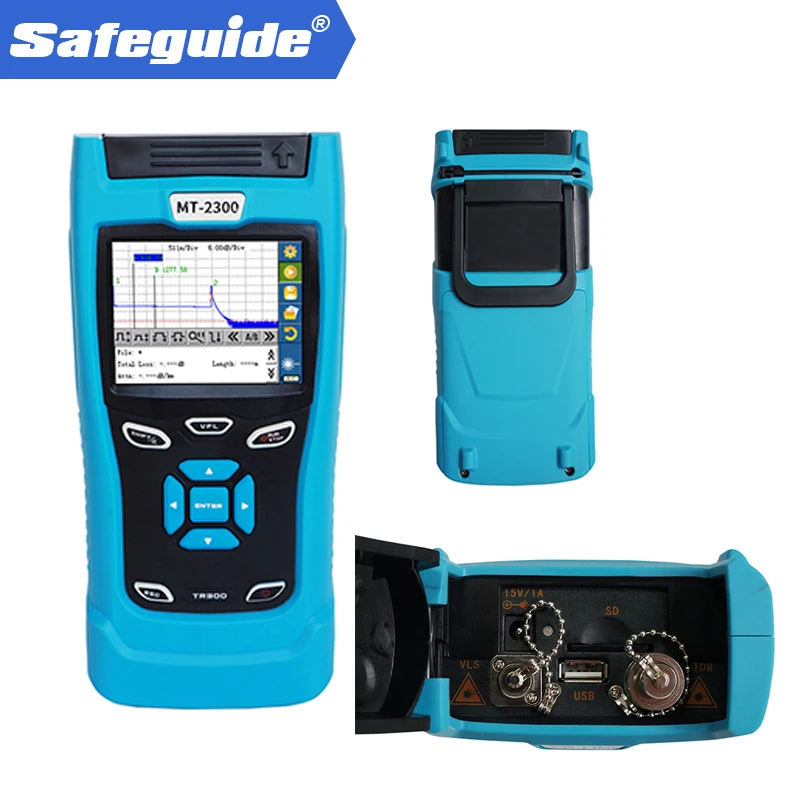 MT-2300plus 3.5 inch color TFT-LCD (touch screen) Multi-functions Optical Time Domain Reflectometer Upto 28dB High Dynamic Range |