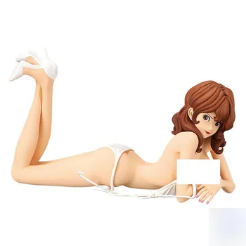 

Japanese anime figure original Lupin IIIRupan Sansei Mine Fujiko swimsuit white ver action figure