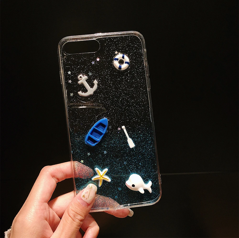 PORTEFEUILLE for iphone x xs case cute animal clear for iphone 6 7 8 plus 7plus case silicone transparent anime soft shell cover (8)