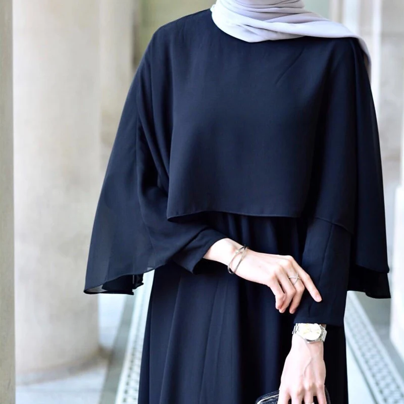 Женская 2019 Abaya Дубай Кафтан шаль мусульманский хиджаб платье платья арабский