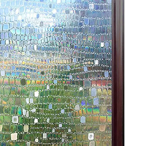 

Tinted No Glue Static Cling Privacy Glass 3D DecorativeStained Static Cling Glass Privacy Pebble Window Self-adhesive Films
