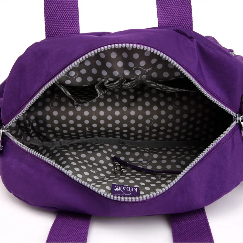 água náilon crossbody bolsa feminina sacos de