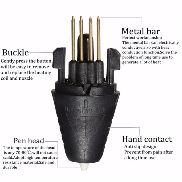 Remplacement de tête d'imprimante de buse de stylo d'impression 3D pour les  accessoires de pièces d'imprimante de stylo d'impression 3D 