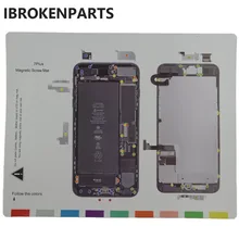 Профессиональный Магнитный винт коврик для ремонта для iPhone 5 6 7 магнитные винты открывающийся инструмент для ремонта для 6 6S 7Plus lcd Touch