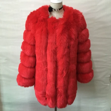 ZADORIN S-4XL Winter Luxury Faux Fox Fur Coat Slim Long Pink Red Blue Faux Fur Jacket Women Fake Fur Coats manteau fourrure