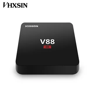 

VHXSIN 20PCS/LOT SCISHION V88 4K Android 7.1 Smart TV Box Rockchip 3229 1G/8G 4 USB 4K 2K WiFi F Quad Core Media Playe
