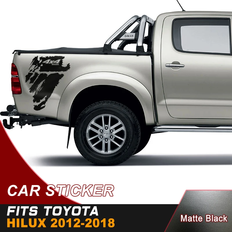 4X4 hilux внедорожник грязная текстура градиентные графические виниловые