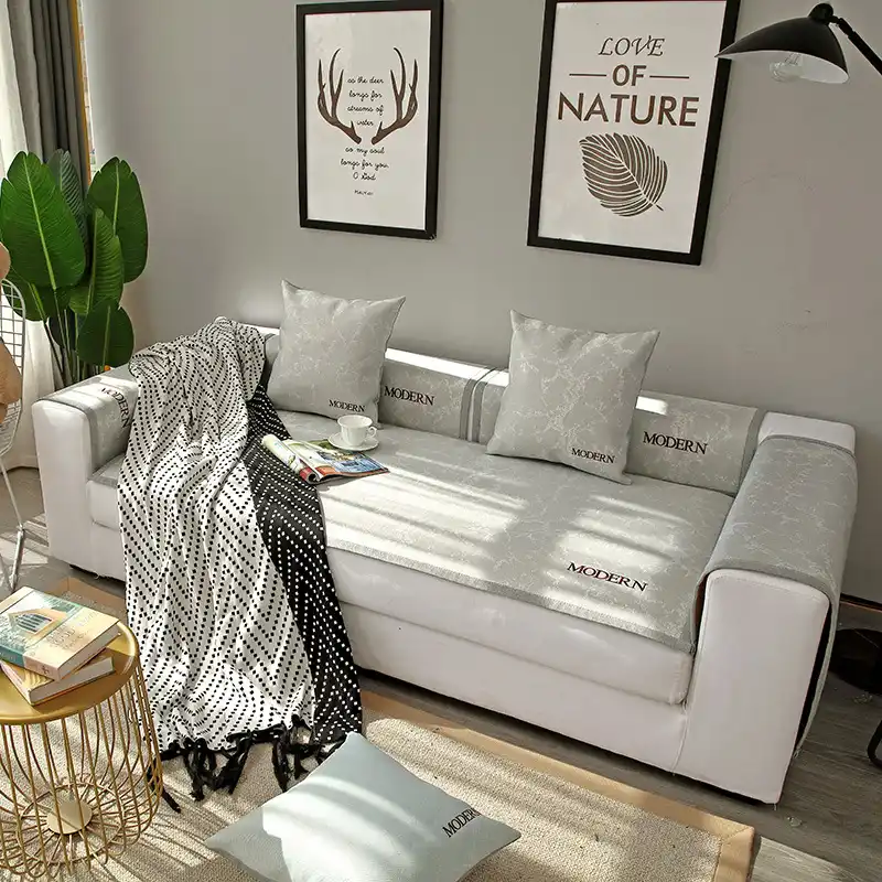 Summer Sofa Covers Anti Slip Ice Silk Mat Slipcovers For Summer Sofa Covers Anti Slip Ice Silk