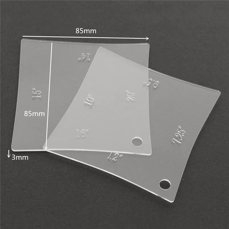 Zebra 2 шт. мерная струна комплект линеек гитары шеи гайка грифа радиус измерительные приборы lutier инструмент для гитары Запчасти Аксессуары