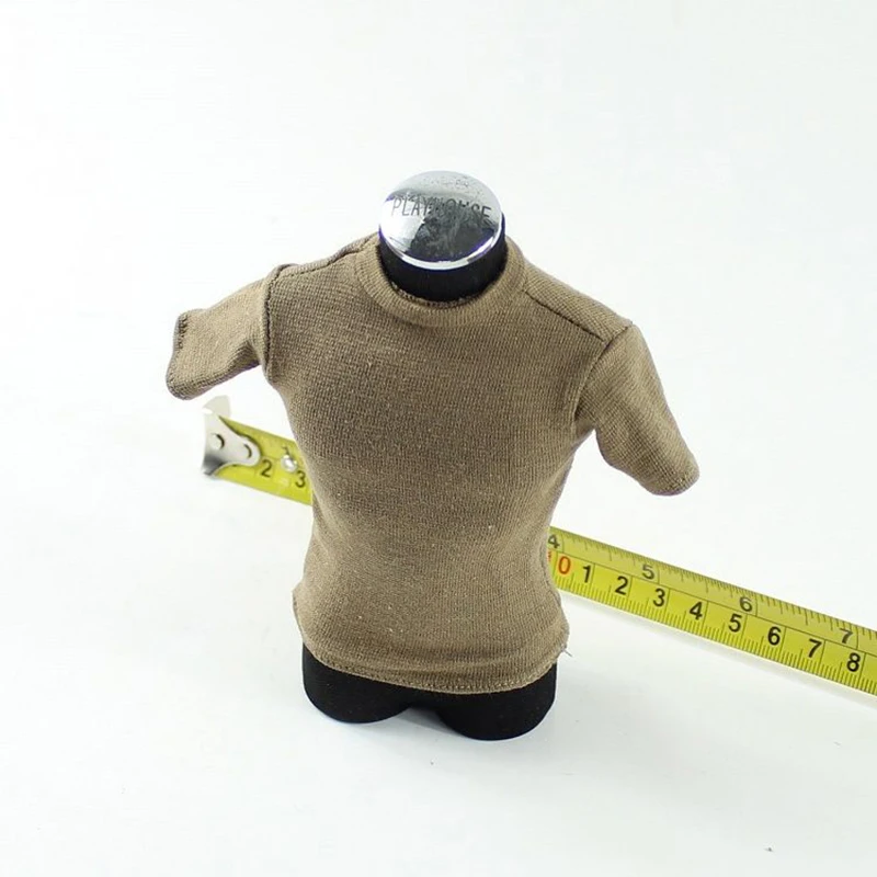 1/6 Scale Men's Brown Short Sleeves T Shirt Model for 12'' Male Figures ... - 1 6 Scale Men S Brown Short Sleeves T Shirt MoDel For 12 Male Figures BoDies