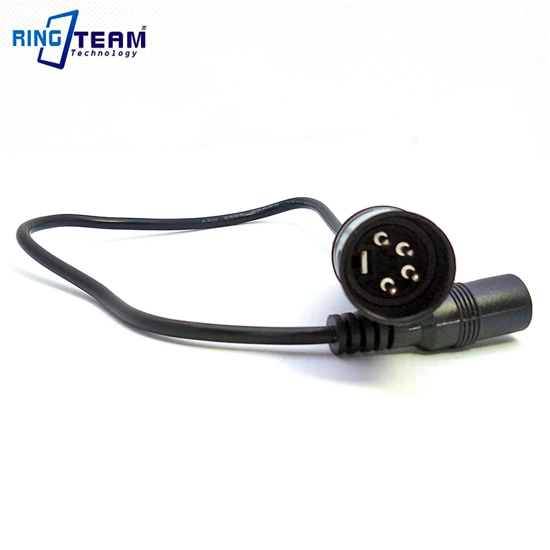 Cabos de Alimentação para Câmera de Vídeo Macho de 100cm 5.5*2.5mm a 4 Conector Pinos Filmadora dc Xlr - Image 3