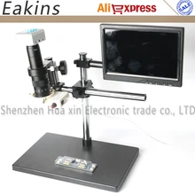 Полный набор HD 20MP 1080P HDMI USB промышленный микроскоп камера регулировка угла вращения+ 10," ips ЖК-монитор для телефона PCB