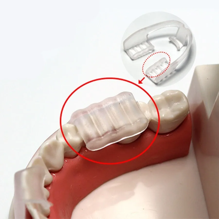 Sleeping Bruxism Mouth Guard Stop Teeth Grinding Anti-Snoring Food-grade Silicone Mouthpiece Better Breath Sleep Aid  Box