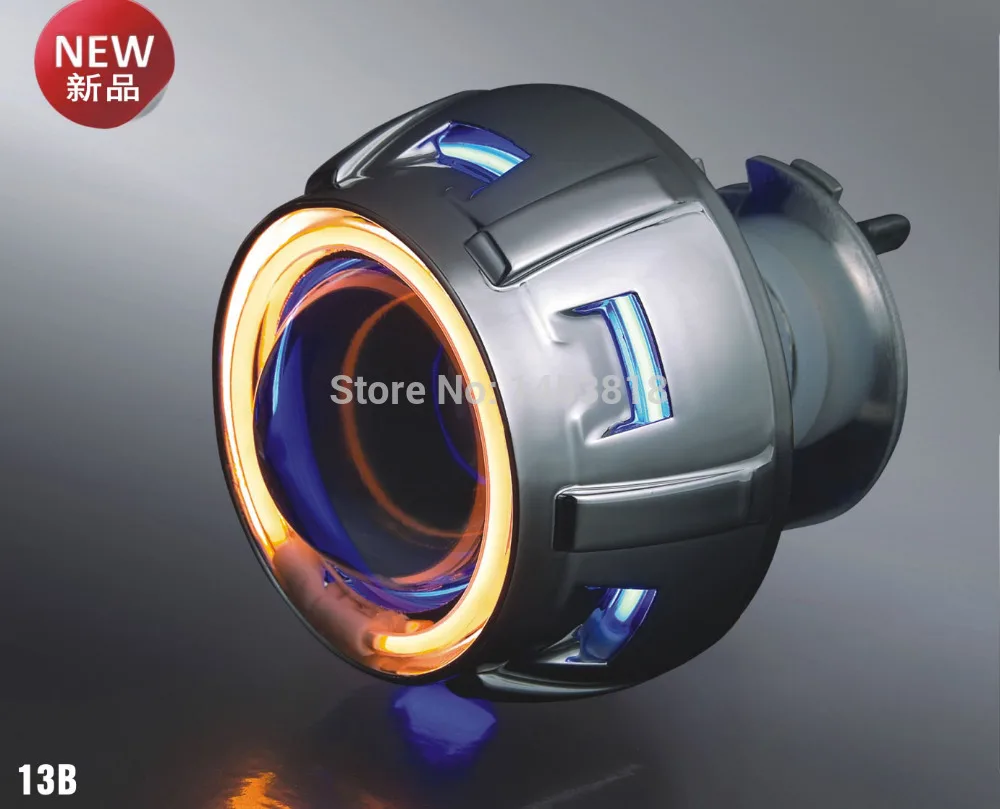 

JGAUT 13B 35w 2inch Xenon projector lens HID H1 H7 H11 H4 H3 9005 9006 4300k 6000k 8000k blue white double angel eyes motorcycle