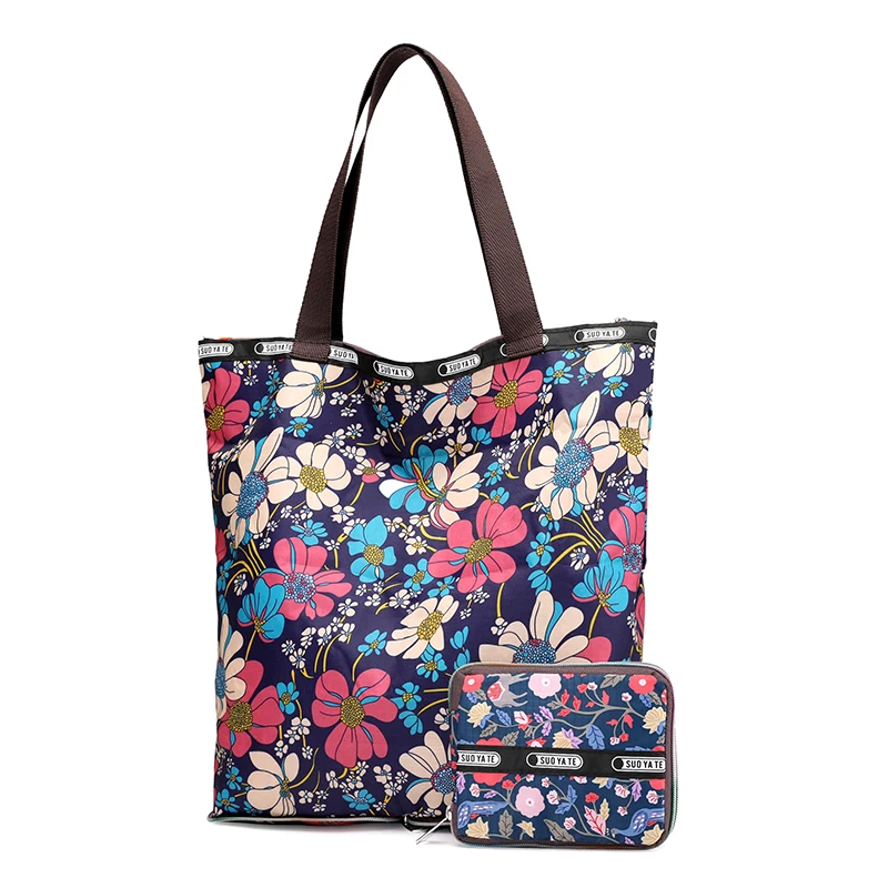  Fashion Floral Printing Women's Handbag High Quality Durable School Bag Big Capacity Girl's Shoulde - 32834798171