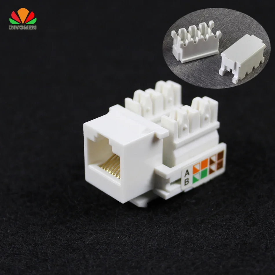 10pcs CAT5E UTP network module Tool free RJ45 connector Information