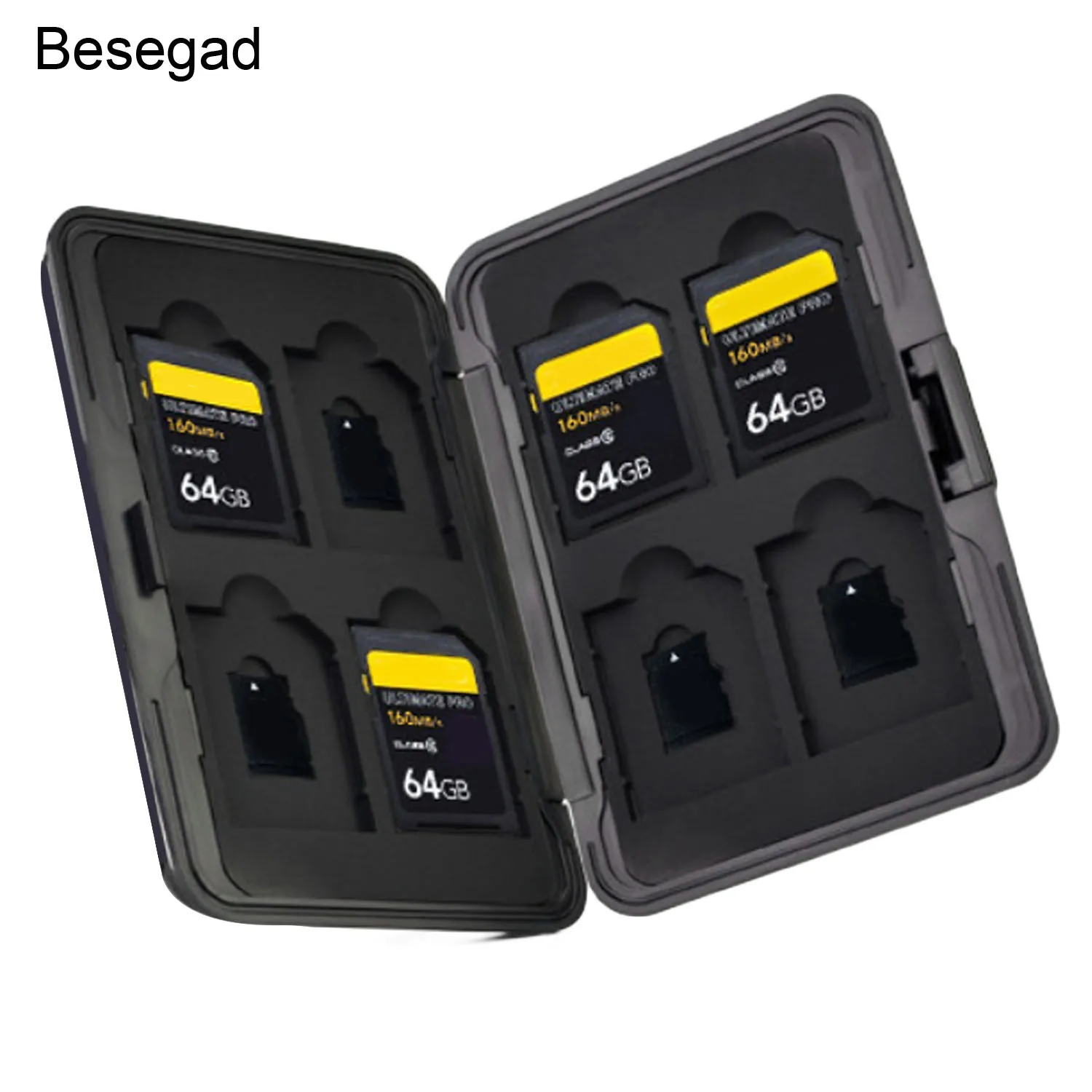 

Aluminum SD Micro Digital Memory Card Carrying Case Holder Organizer Box for Computer Camera Media Storage Organization