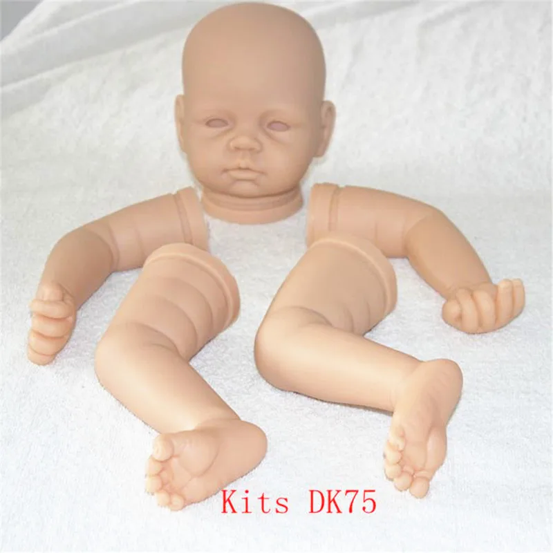 

DK-75 Doll Kit Soft Silicone Reborn Doll Kits Reborn Imported Raw Materials Exquisite Toddler Doll Accessory For 22inch Baby Kit