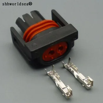 

shhworldsea 1sets 2 pin 1.5mm female waterproof car connector 12162215